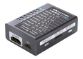 Ausgangsseite des Dr HDMI 4K mit HDMI-Ausgang, RS232-Buchse sowie den Tasten Copy Sink und HPD